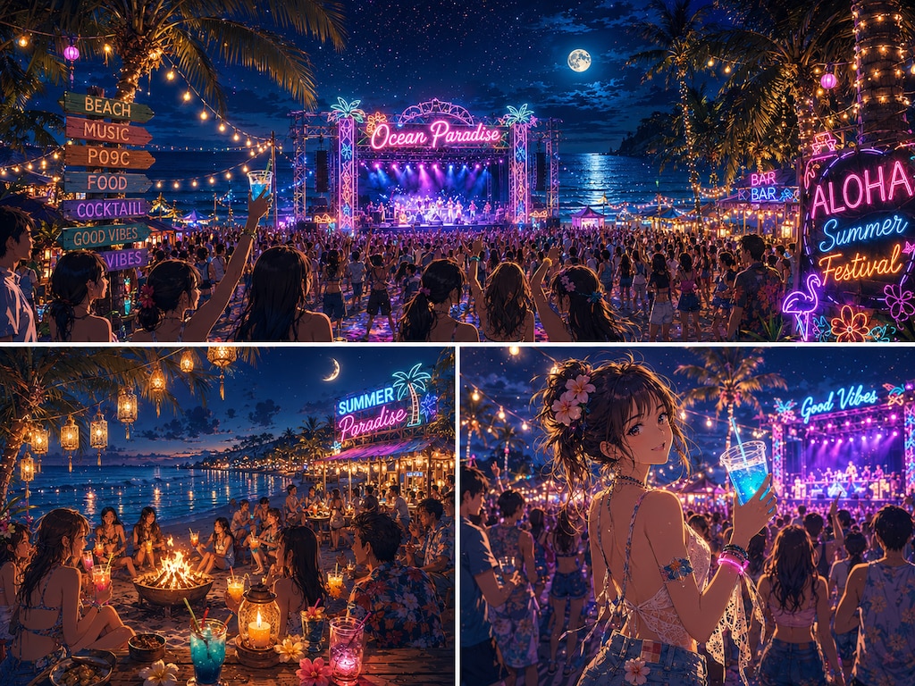 夜のミュージックフェス