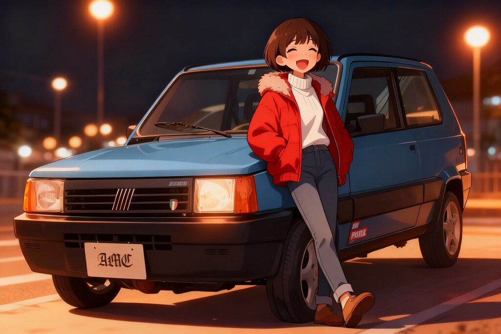 1986s FIAT PANDA と彼女