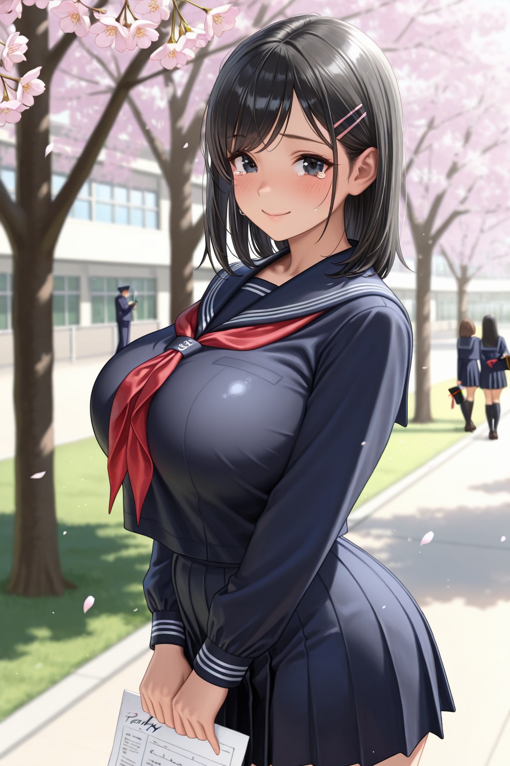 卒業式の麻衣