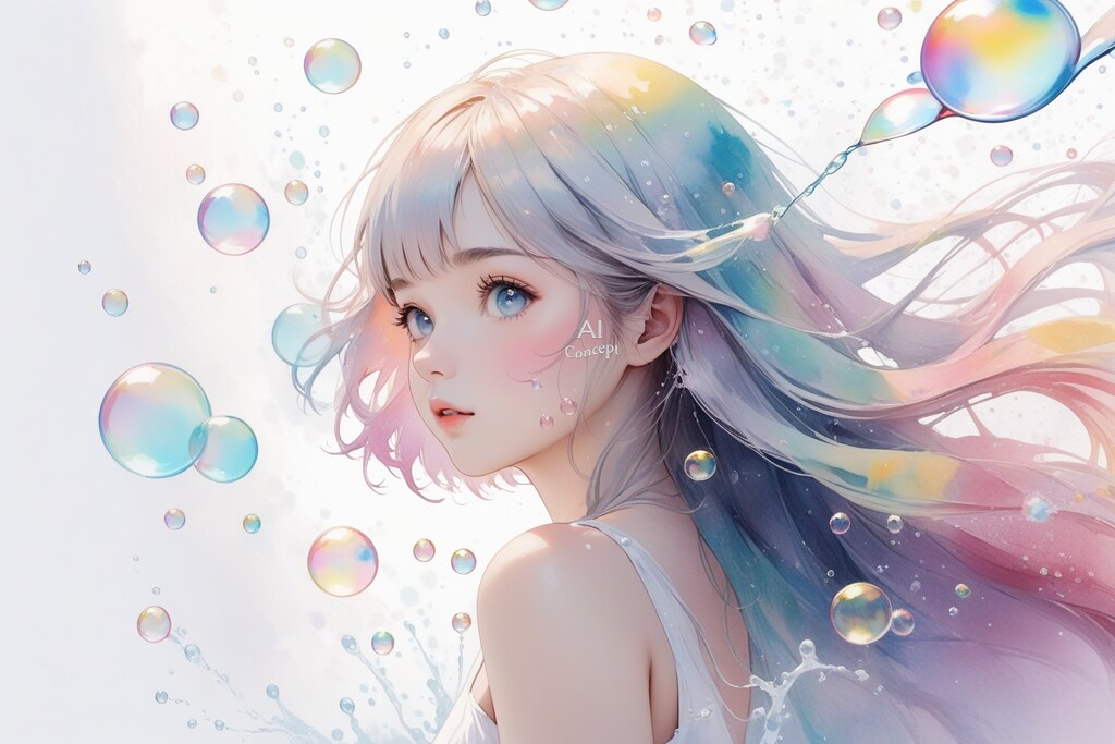 Holographic girl