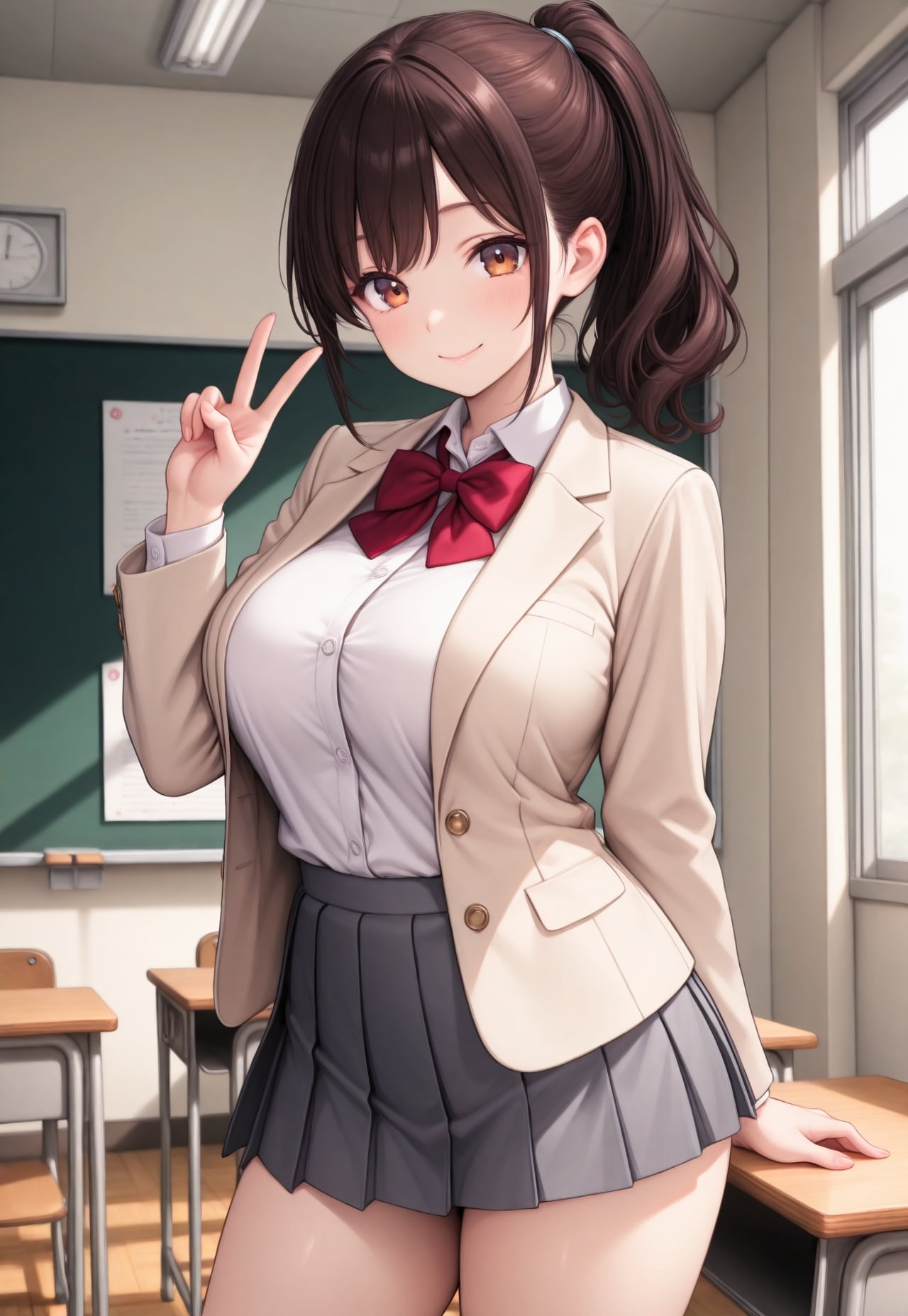 1042（薄いベージュの制服）