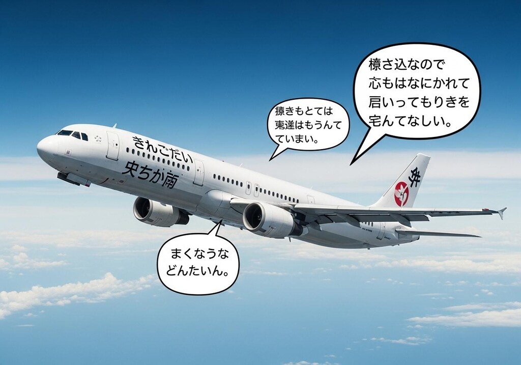 今日は旅客機を喋らせてみた