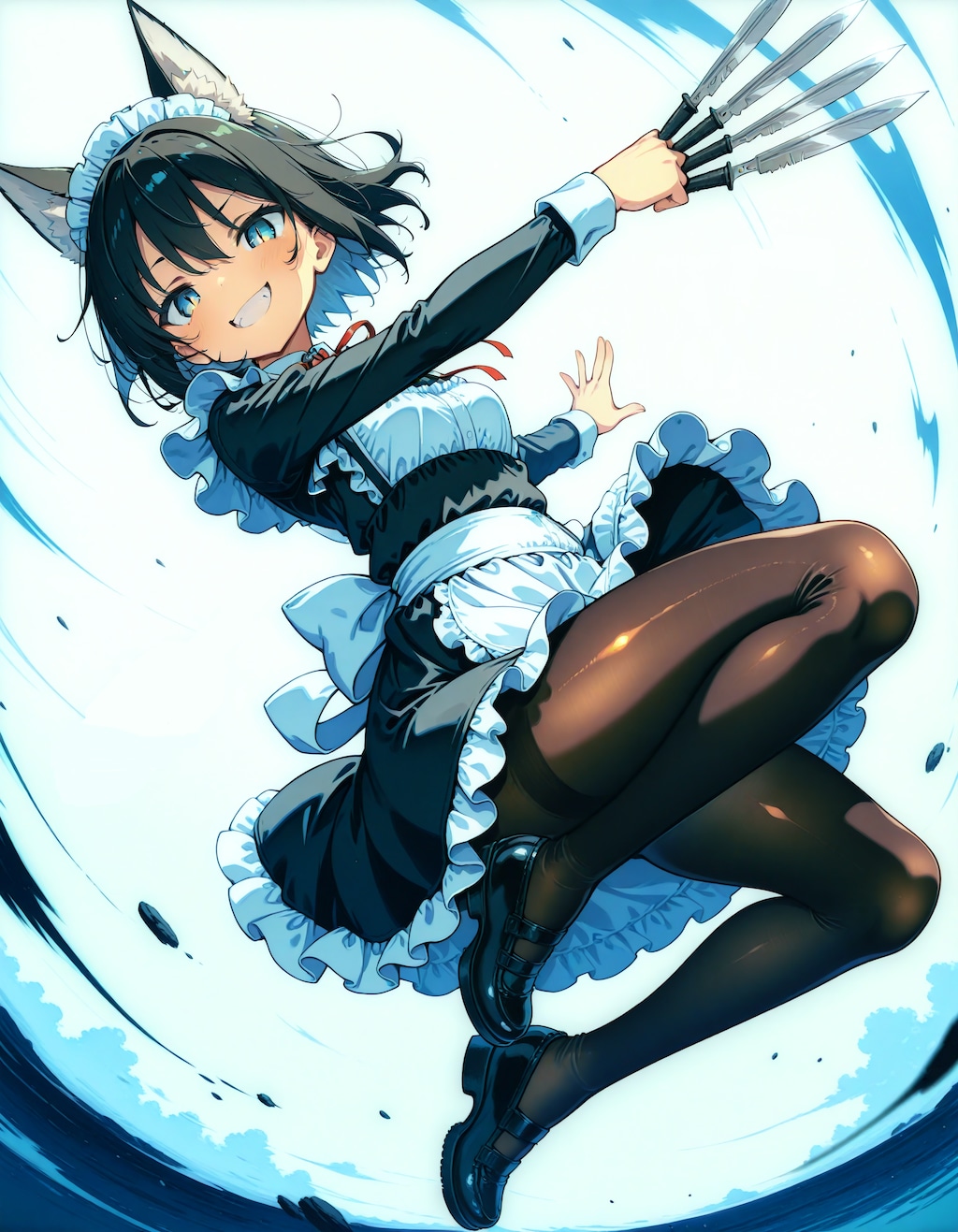 ナイフ投げの練習