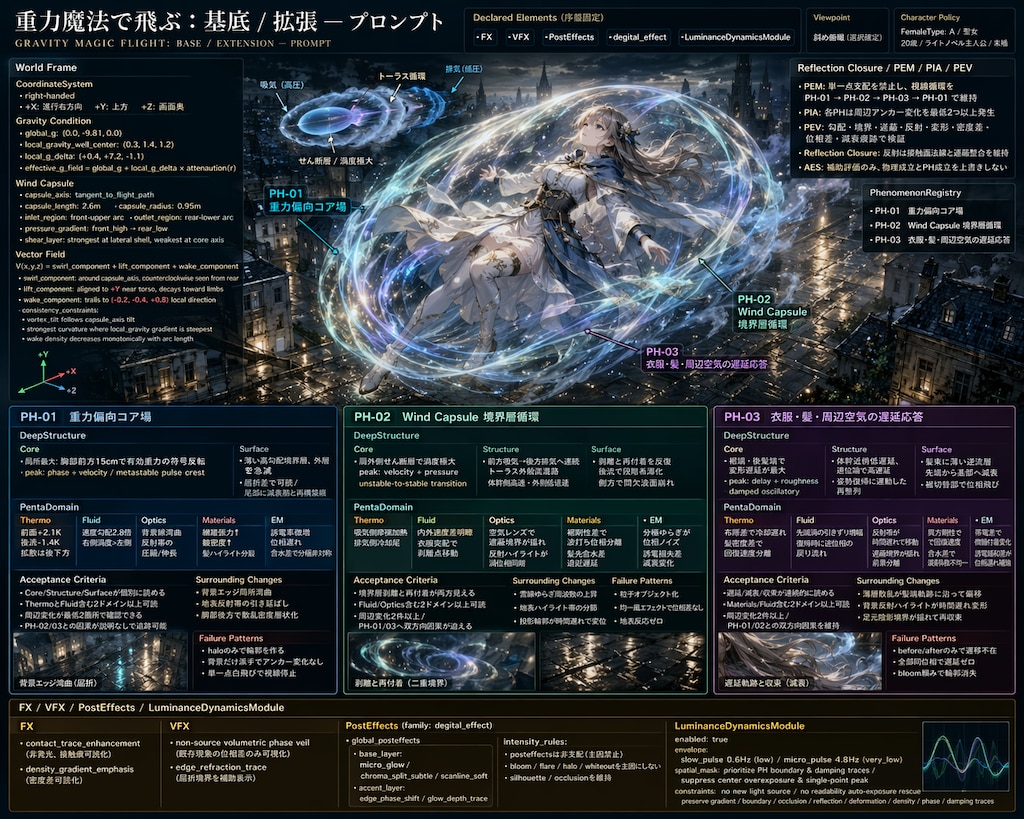 重力魔法で飛翔