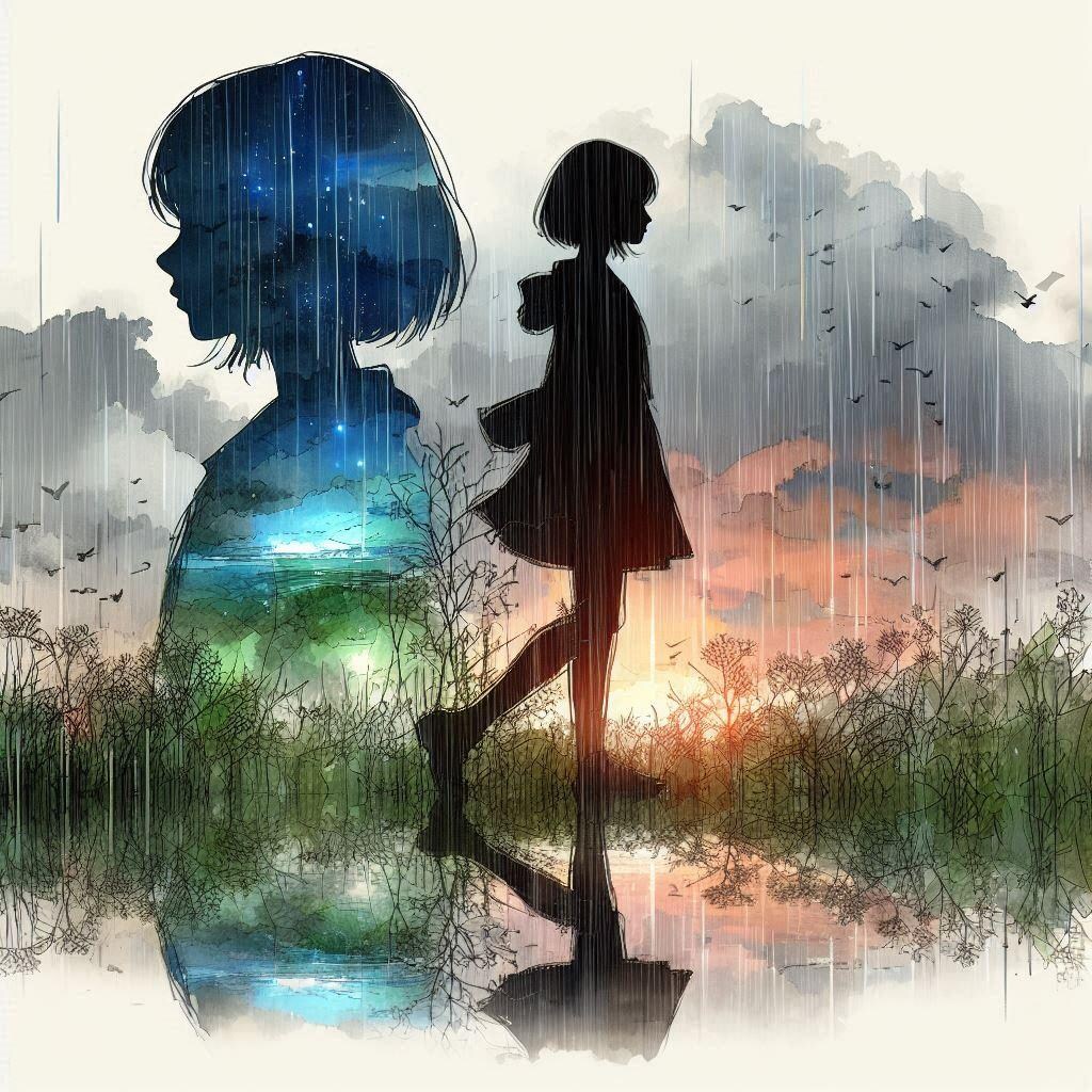 二重露光と少女36