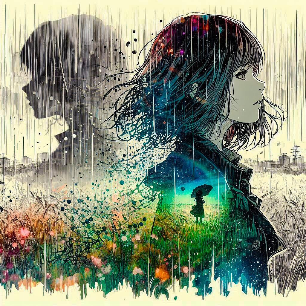 二重露光と少女36