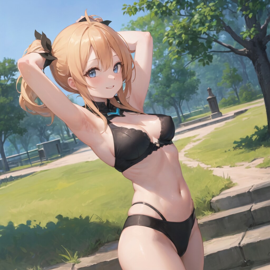 朝の運動（下着じゃないから恥ず、、、、）