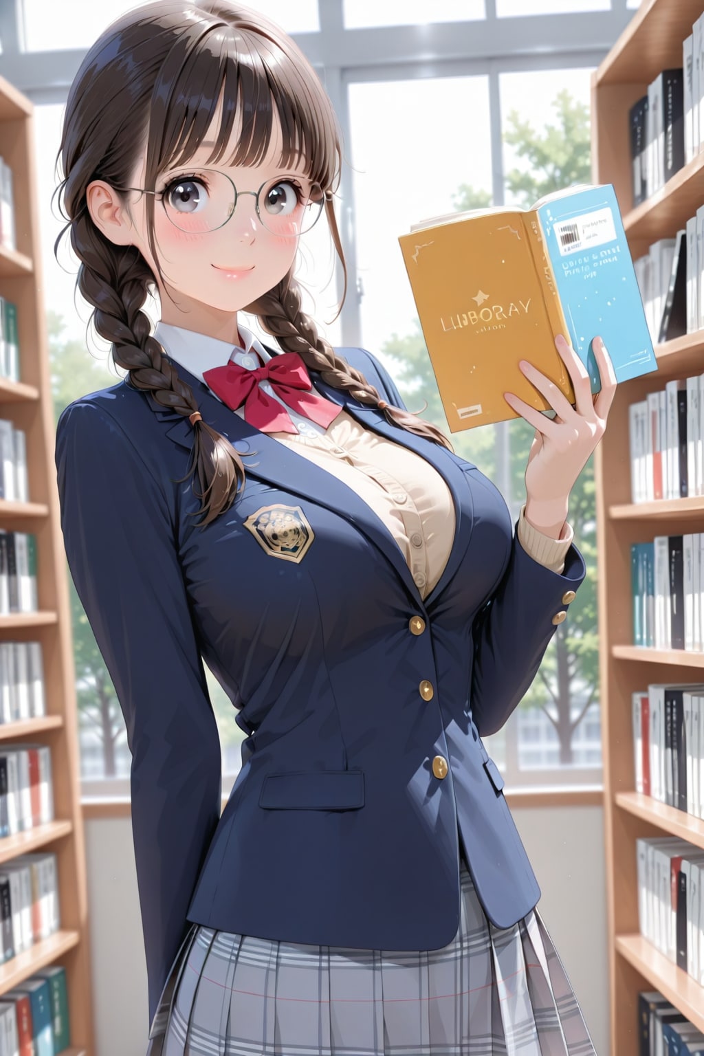 図書室とメガネ少女（HONEY）