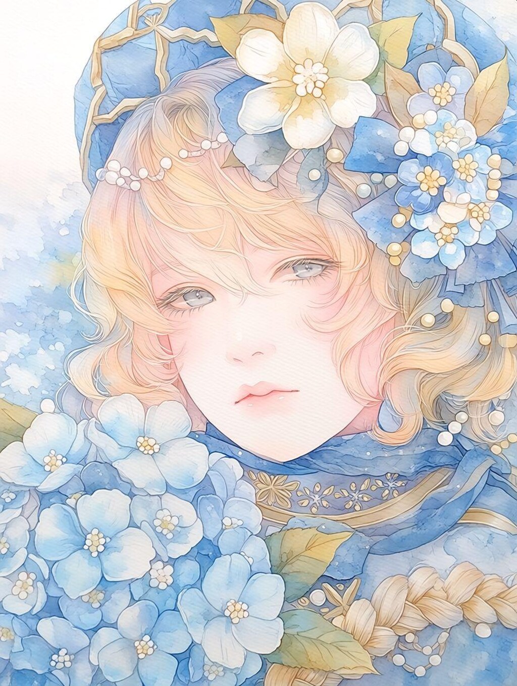 Blue plants girl