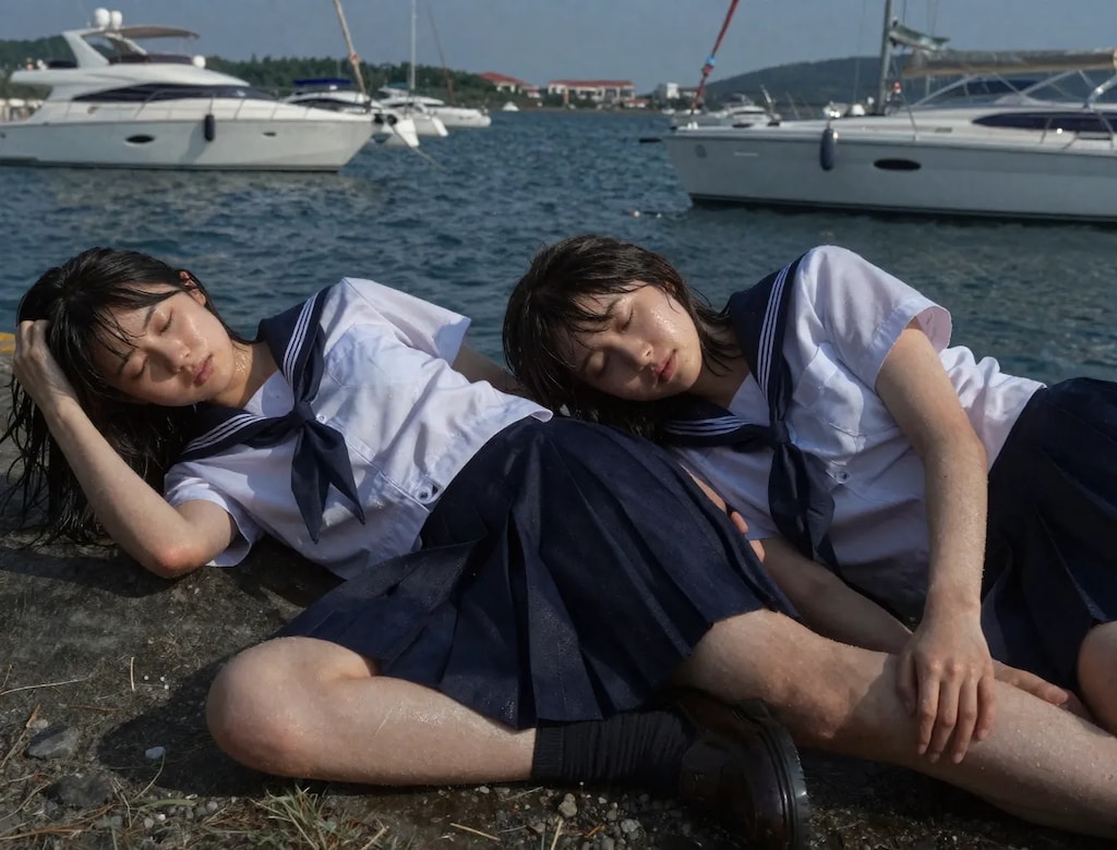 親友同士の真夏のお昼寝
