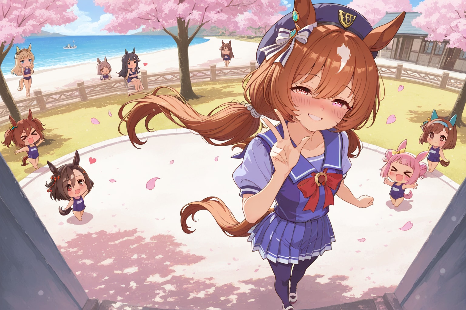 ピンクのお団子ちびちゃん再び。