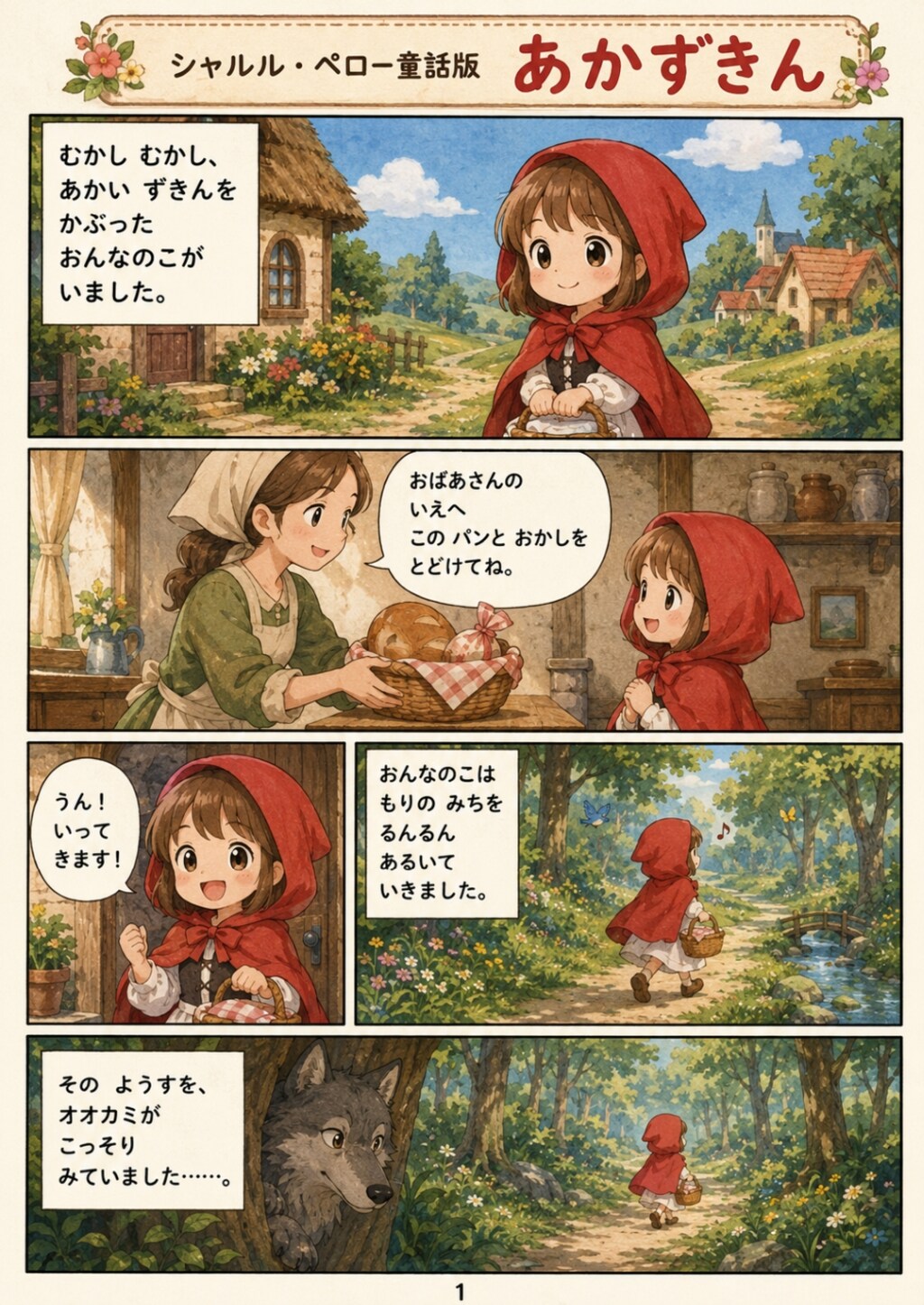 シャルル・ペロー童話版　赤ずきん