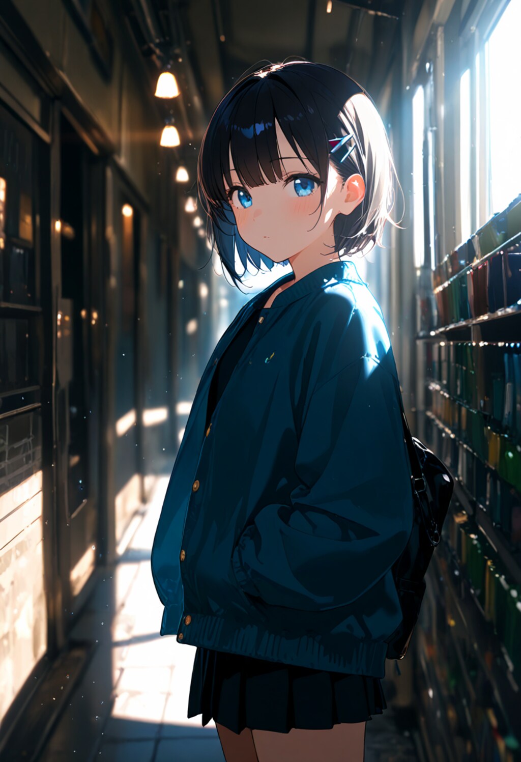 ポートレート(光と影)(cinematic lighting)(40)