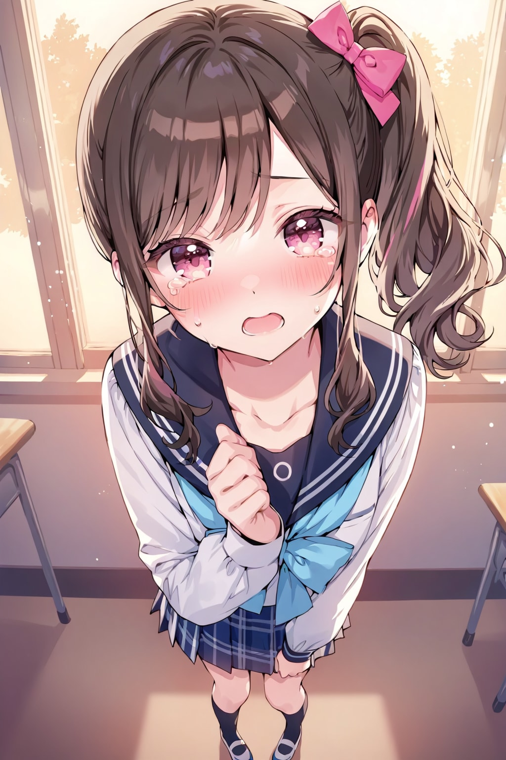 宿題、忘れちゃった...。ど～しっよ！