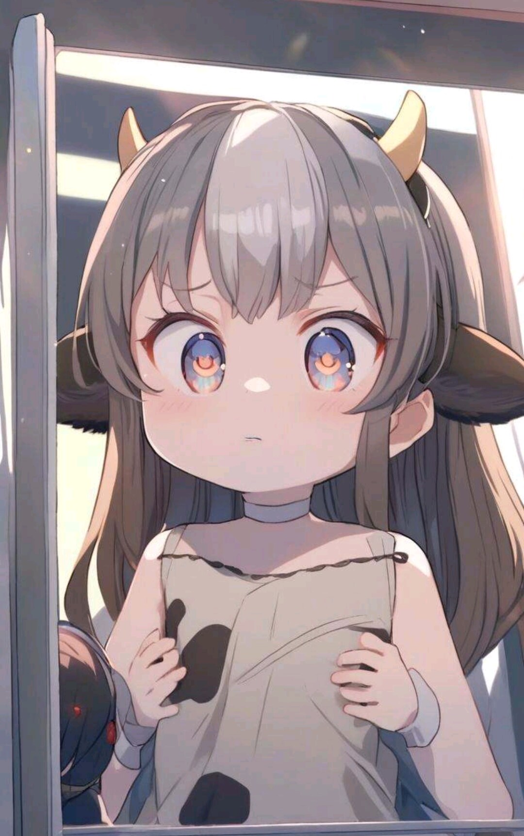 胸のサイズに悩む牛耳の小さな女の子