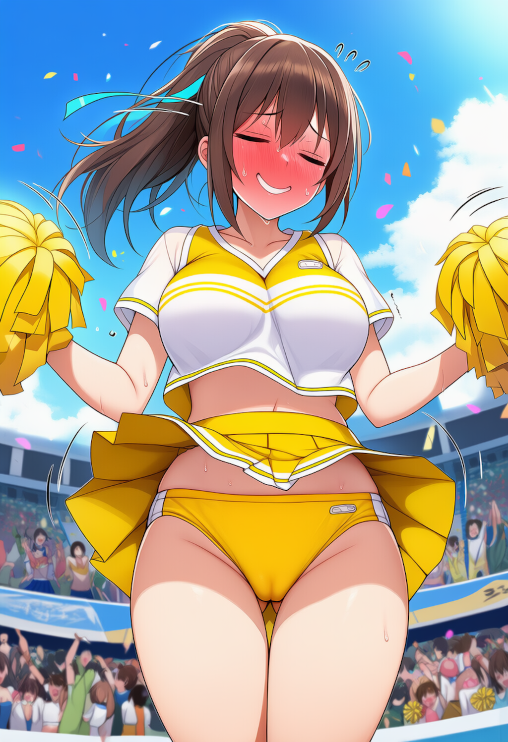 アンスコ履いてるとはいえちょっぴり恥ずかしいなあ💦