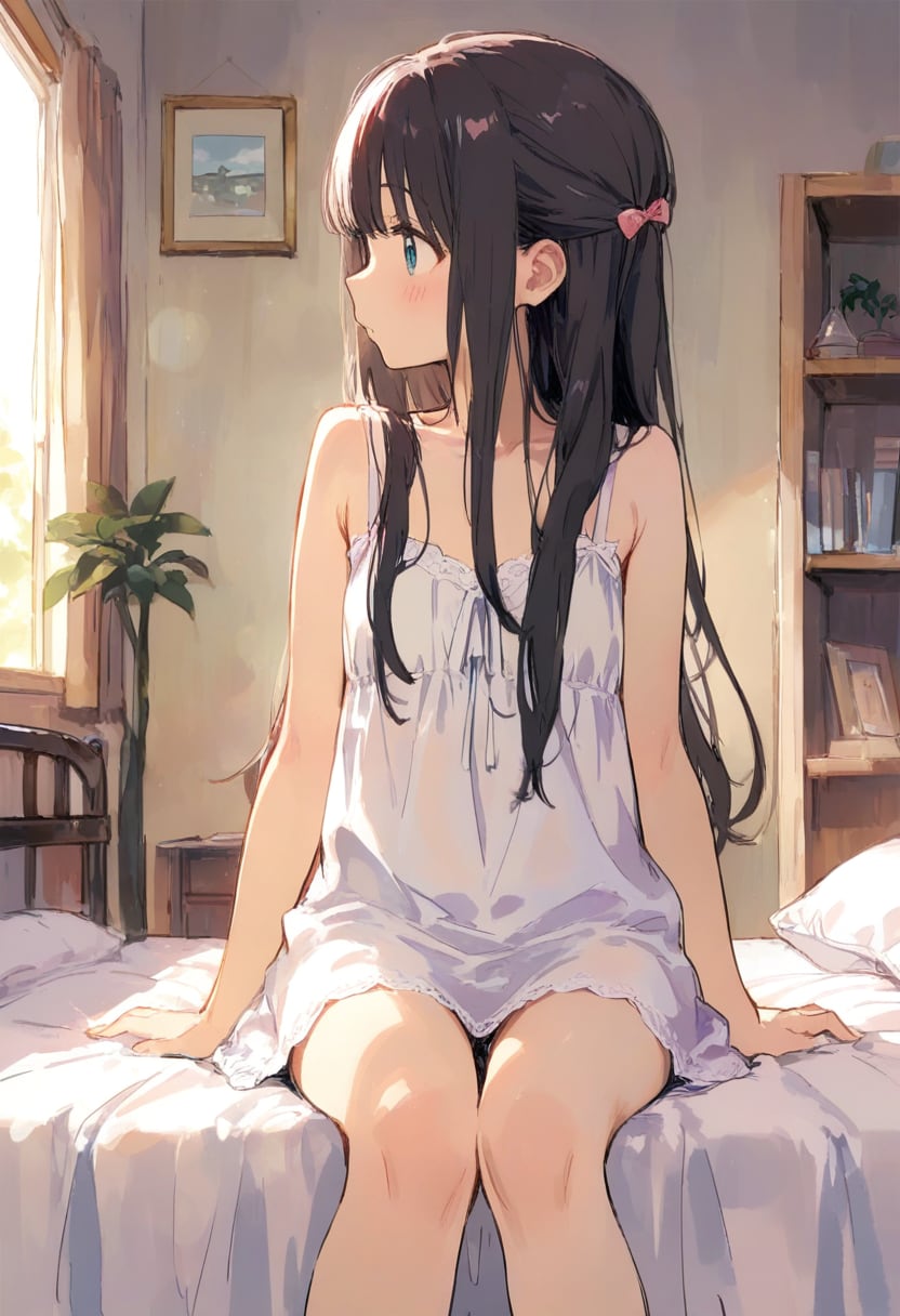 少女の部屋(水彩タッチ)(65) | の人気AIイラスト・グラビア