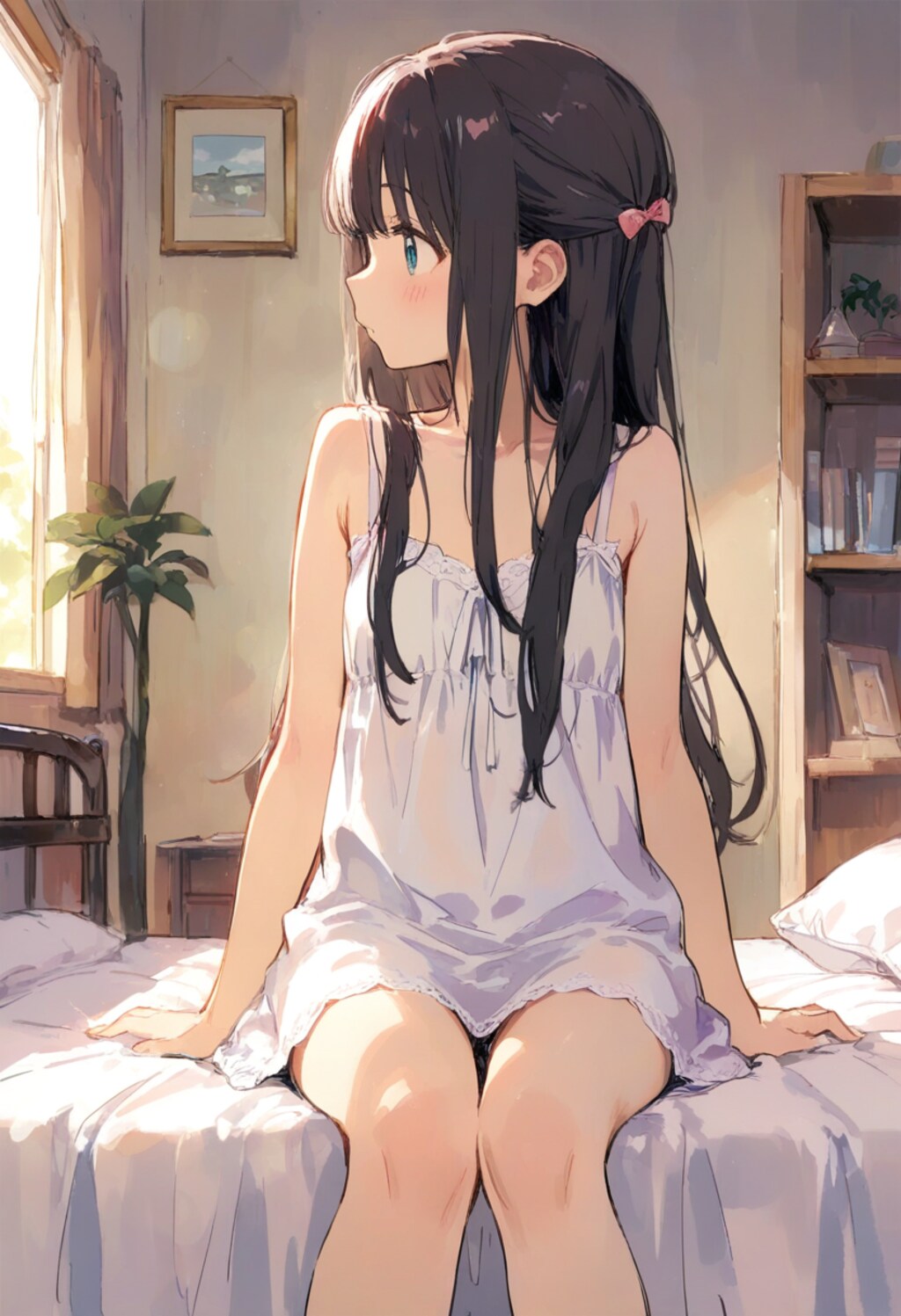 少女の部屋(水彩タッチ)(65)