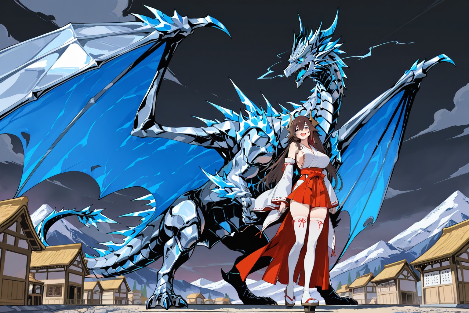 巫女とドラゴン