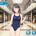 （ゲーム画面風）スク水彼女とスク水モールでデートする恋愛ゲーム♪ 6枚目