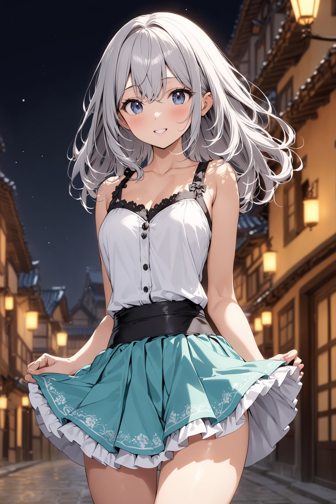 銀髪の女の子 | の人気AIイラスト・グラビア