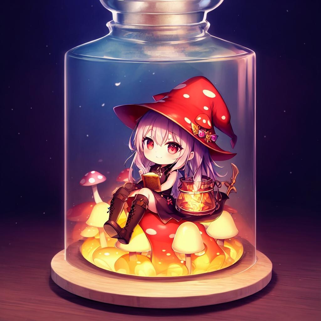 きのこの魔女の瓶詰め