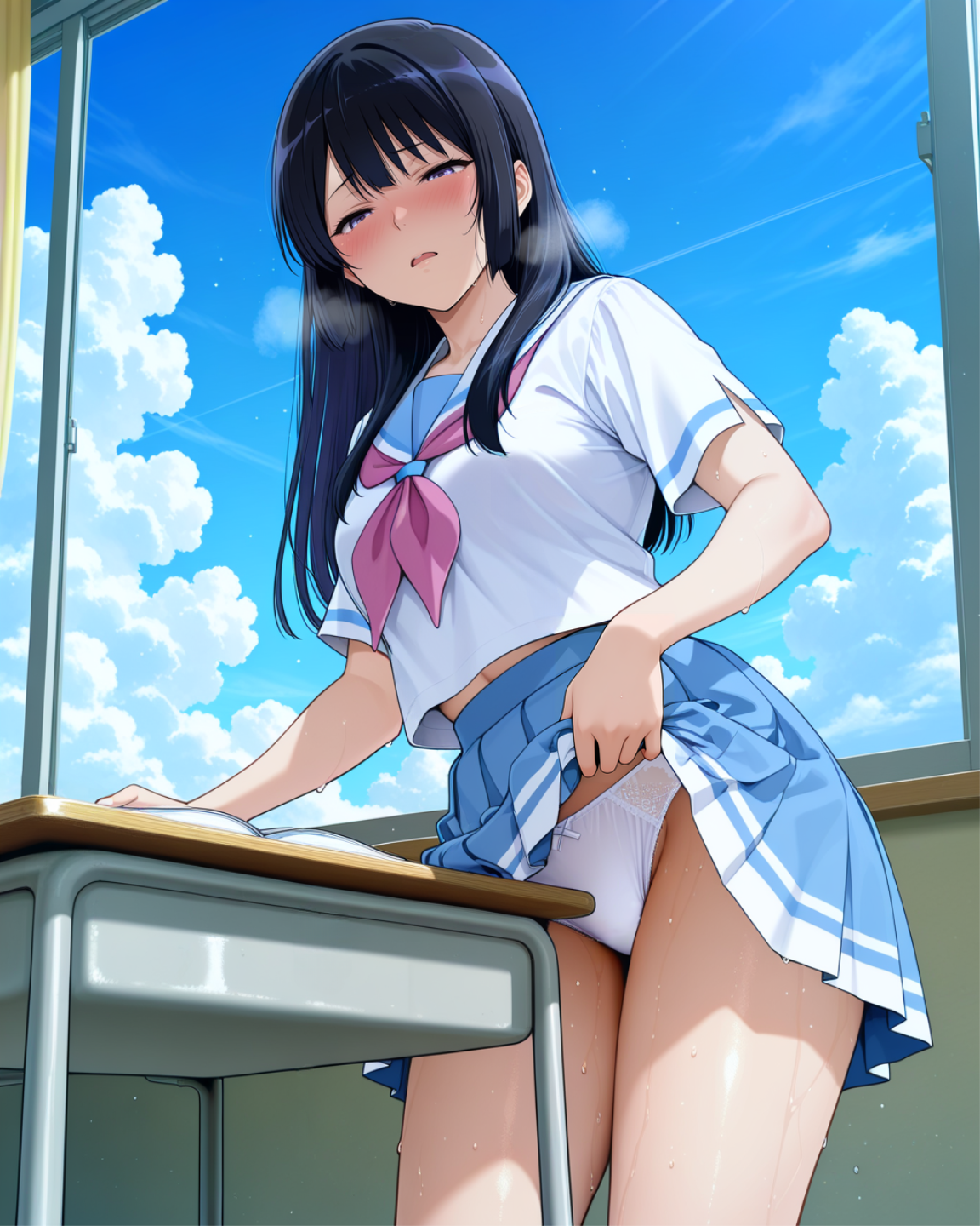 高坂さんと机の角