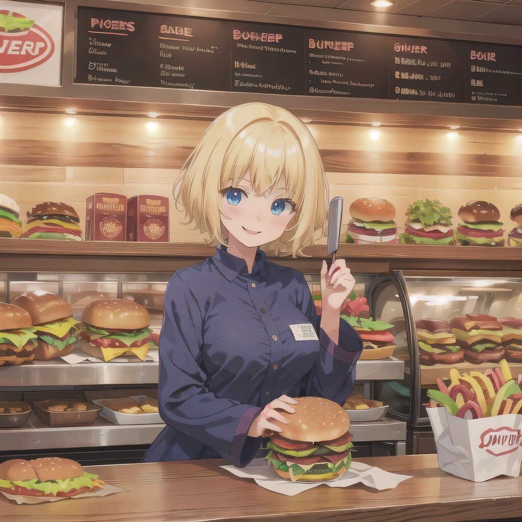 金髪ボブでクルーの少女３