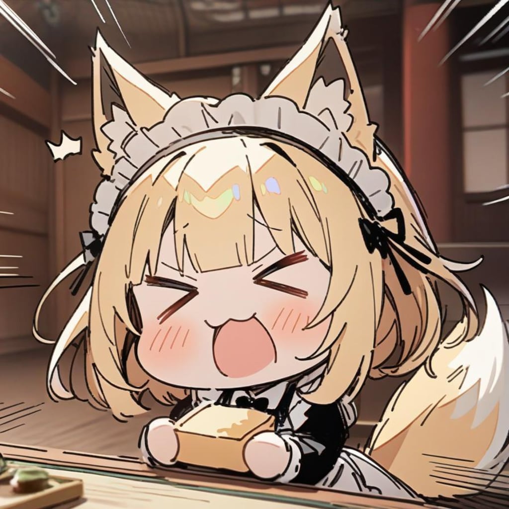 🦊あぶらげと お神社おキツネ メイドちゃん🦊