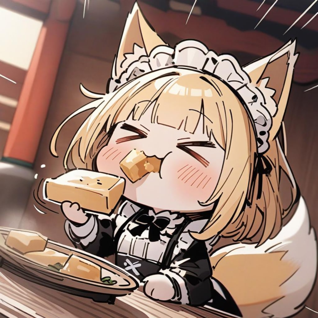 🦊あぶらげと お神社おキツネ メイドちゃん🦊