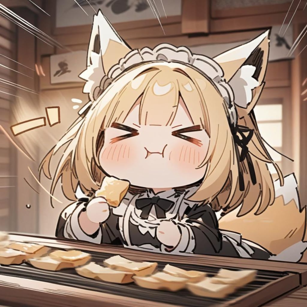 🦊あぶらげと お神社おキツネ メイドちゃん🦊