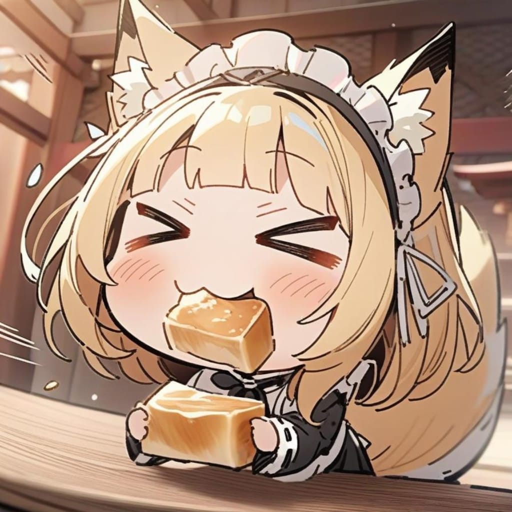 🦊あぶらげと お神社おキツネ メイドちゃん🦊