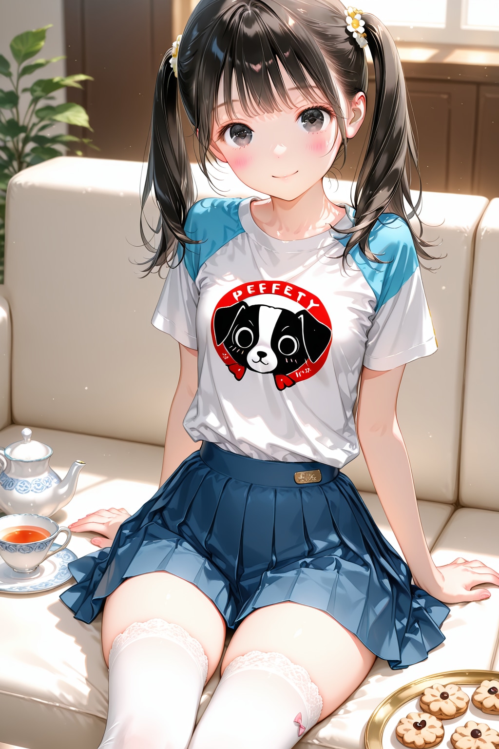 おはよう、今日は国際お茶の日なんだって〜 | の人気AIイラスト・グラビア