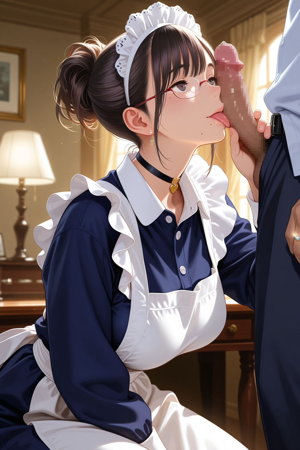 人妻メイドのお口ご奉仕　～跡継ぎ息子の場合～