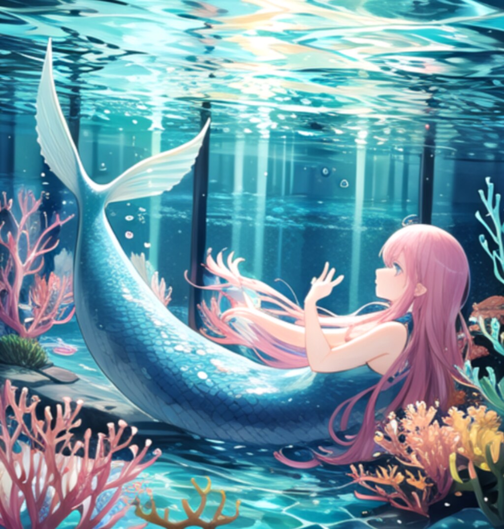 水中で暮らす人魚