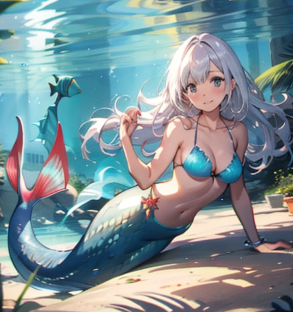 水中で暮らす人魚