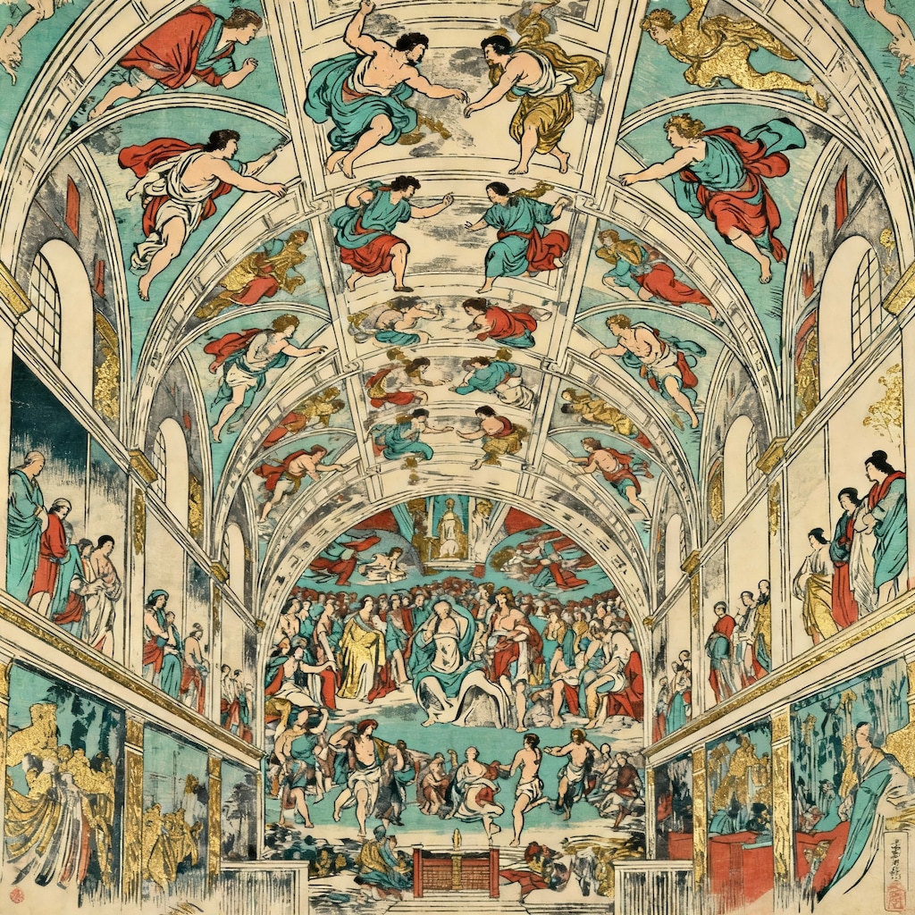 葛飾北斎のシスティーナ礼拝堂