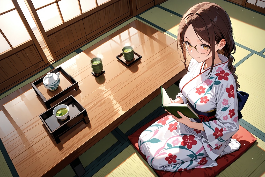 着物姿の栞原さん