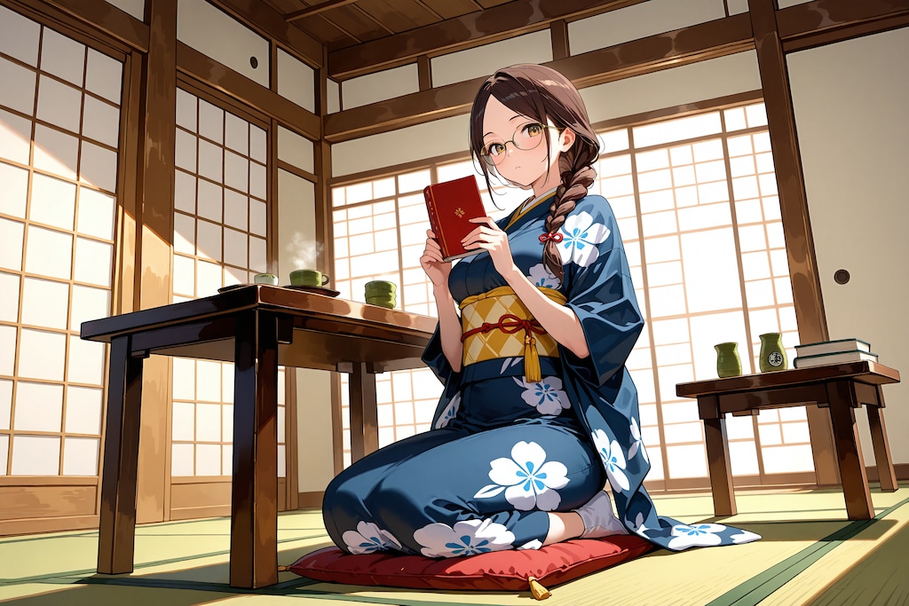 着物姿の栞原さん