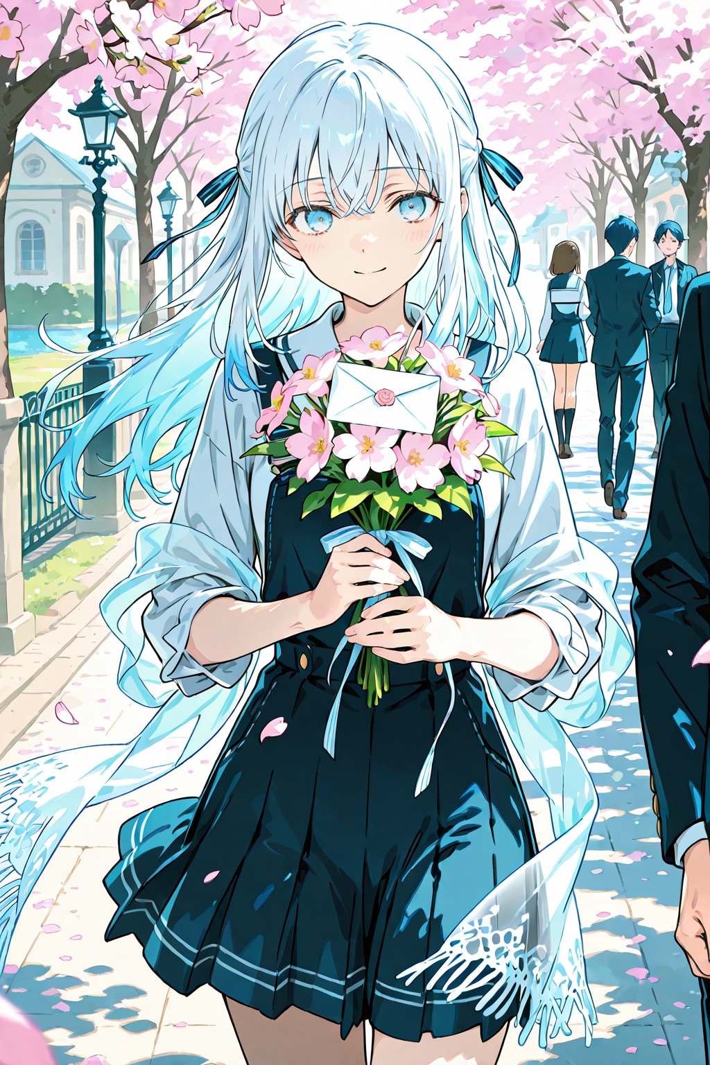 白い春に、ひとひらの名を | の人気AIイラスト・グラビア