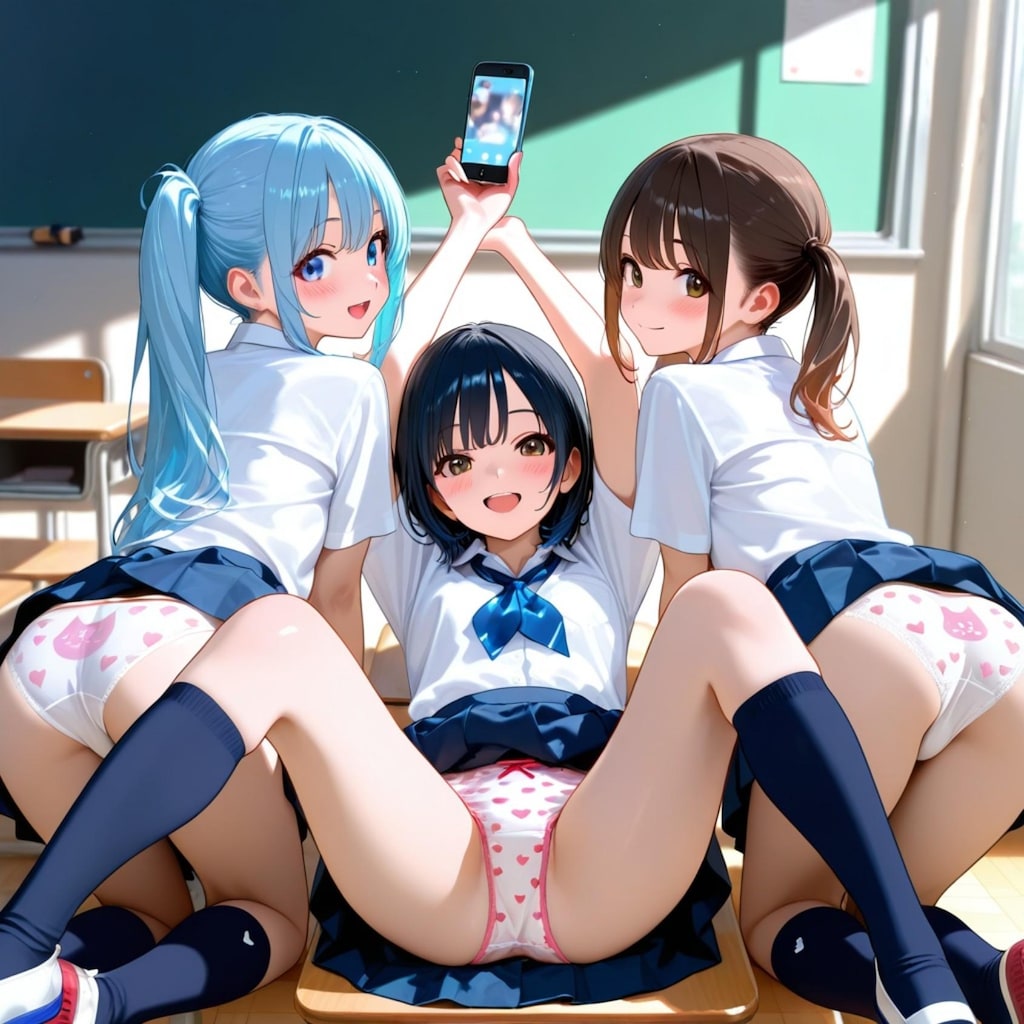 パン見せちゃん達