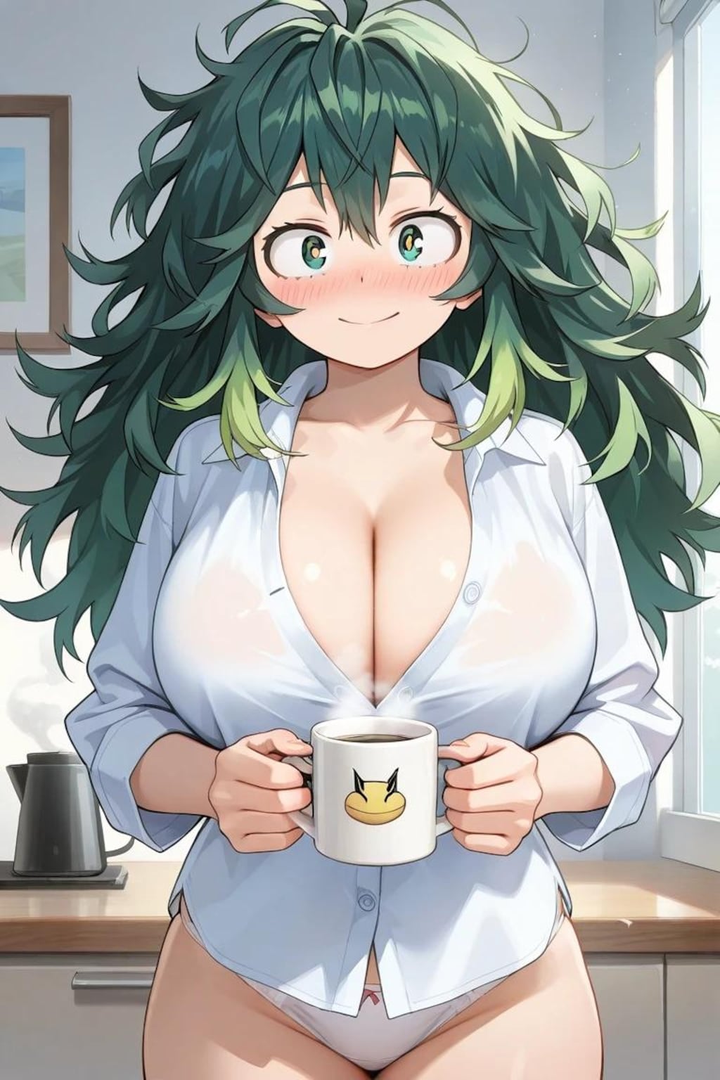 「ぼくのヒーローアカデミア」の女性陣と朝のコーヒーを飲む　A組編　リメイク