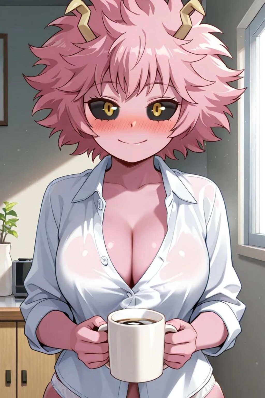 「ぼくのヒーローアカデミア」の女性陣と朝のコーヒーを飲む　A組編　リメイク