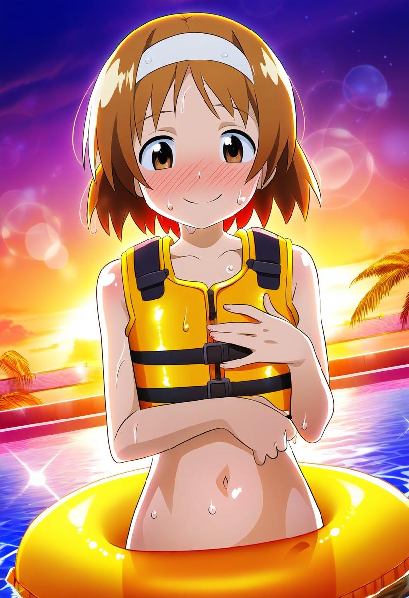 プールでイカ娘を待ち伏せする長月早苗