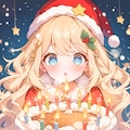ろうそく吹き消しチャレンジ in クリスマス 2枚目