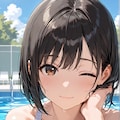 水着イラストの余り物 4枚目