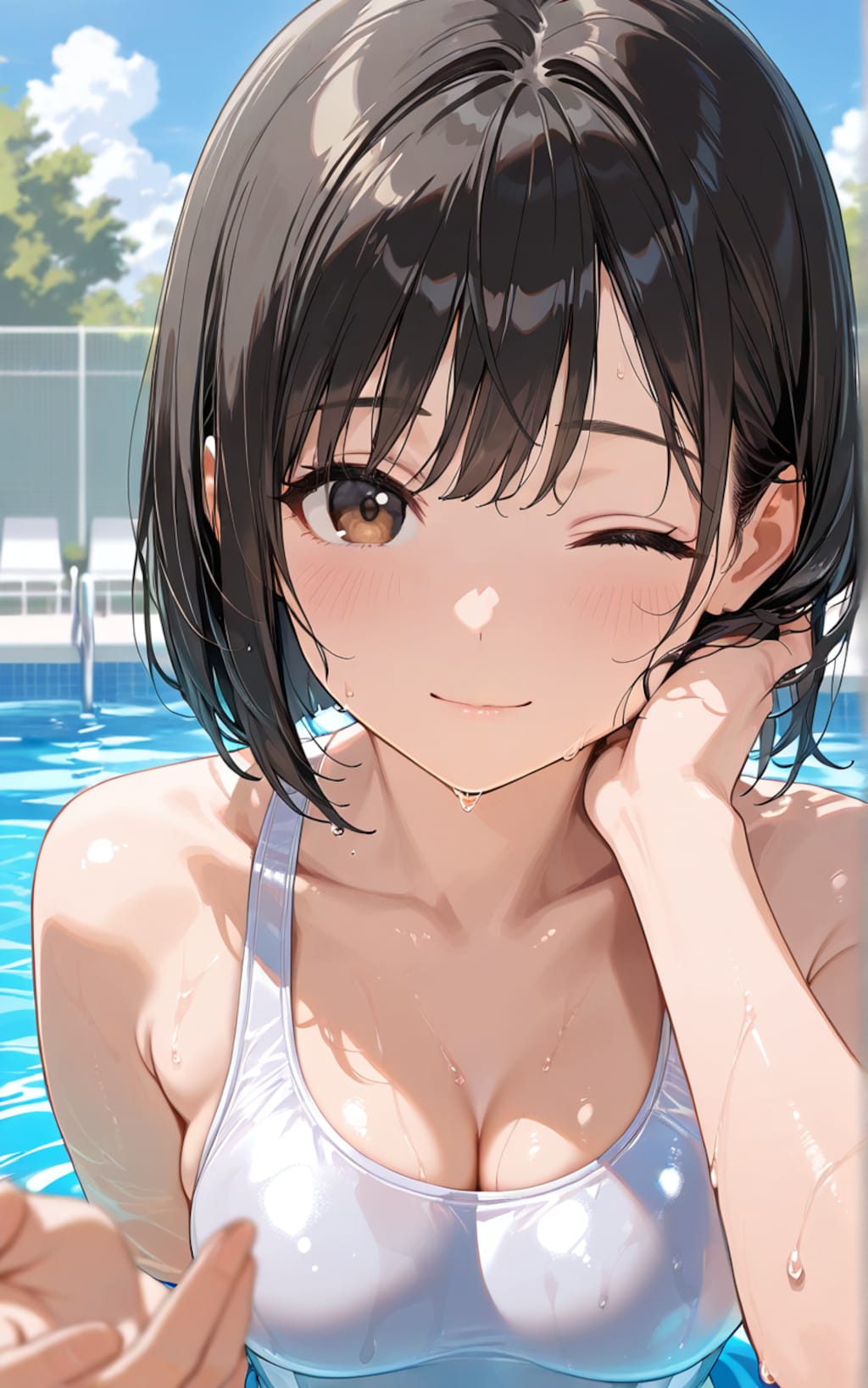 水着イラストの余り物