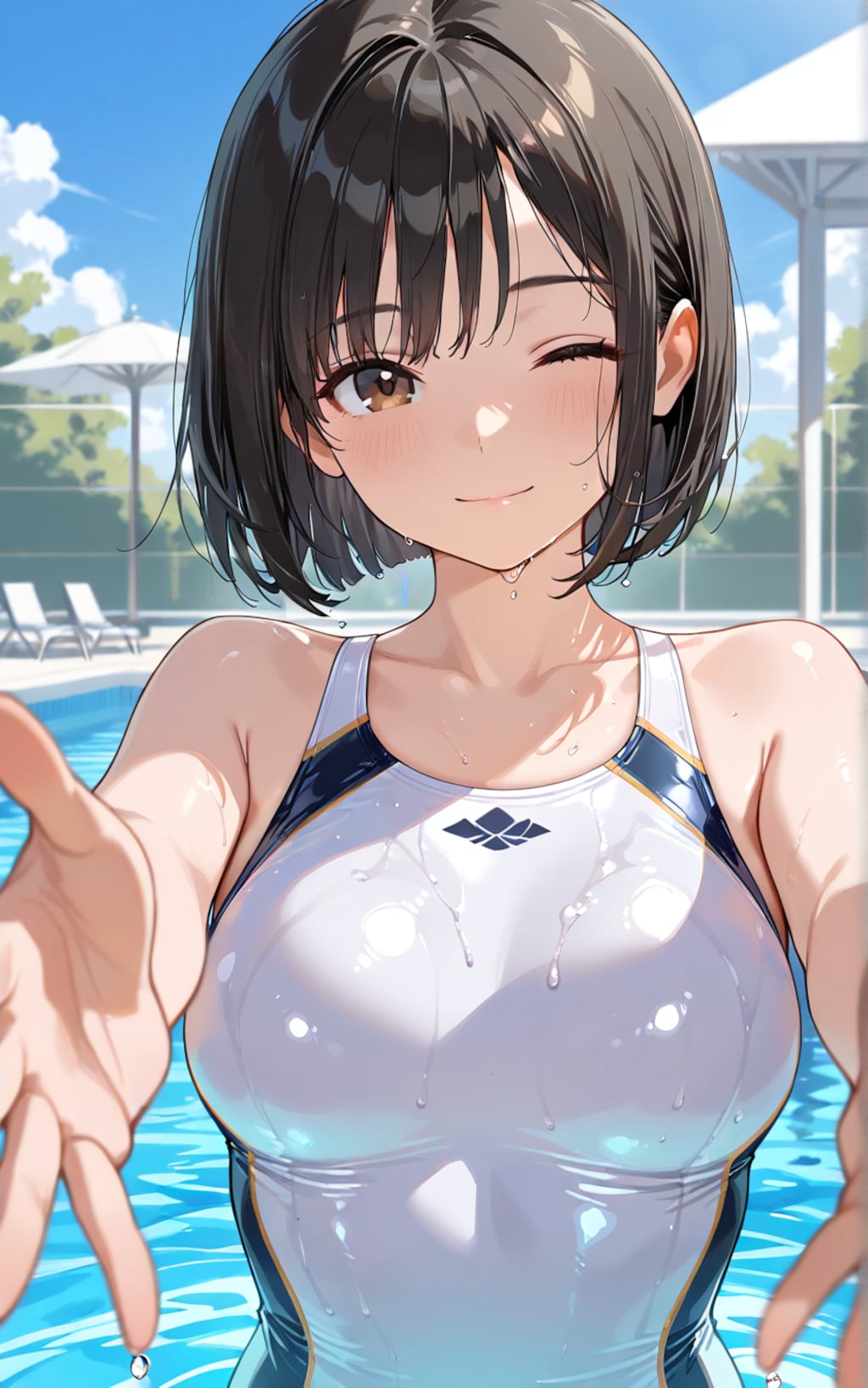 水着イラストの余り物