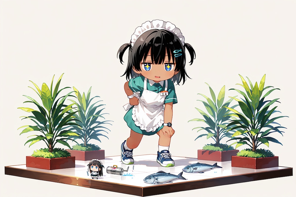 ドヤ顔のこなつちゃん（箱庭のこなつちゃん その22）