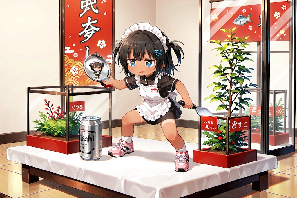 ドヤ顔のこなつちゃん（箱庭のこなつちゃん その22）